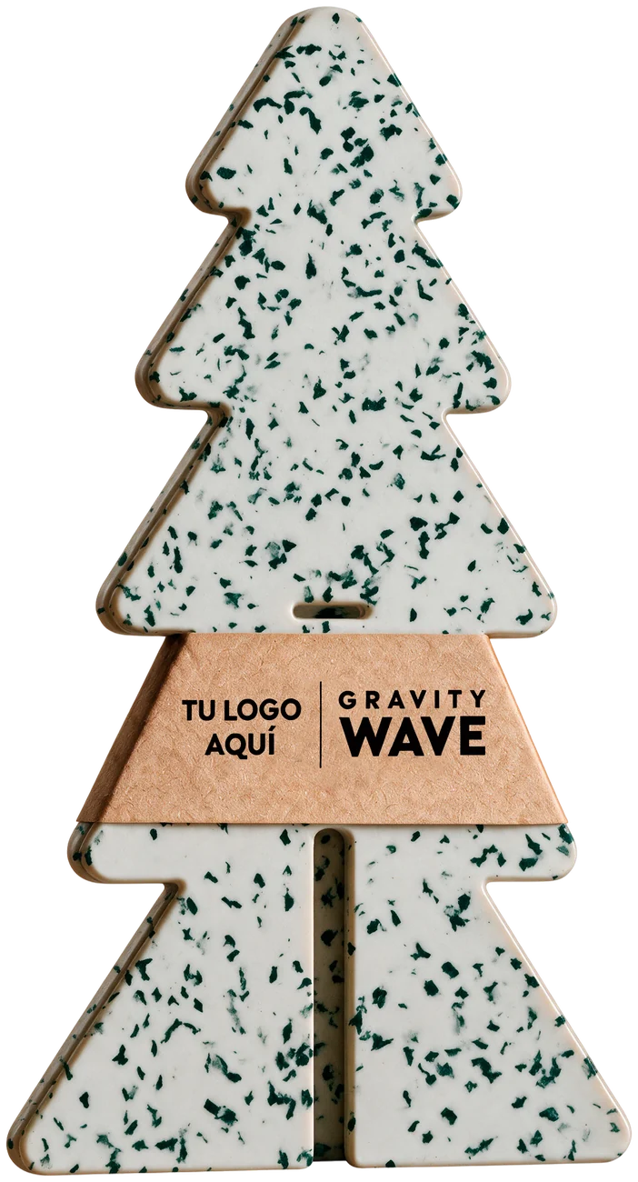 Flat tree panel with the kraft band customised with your logo